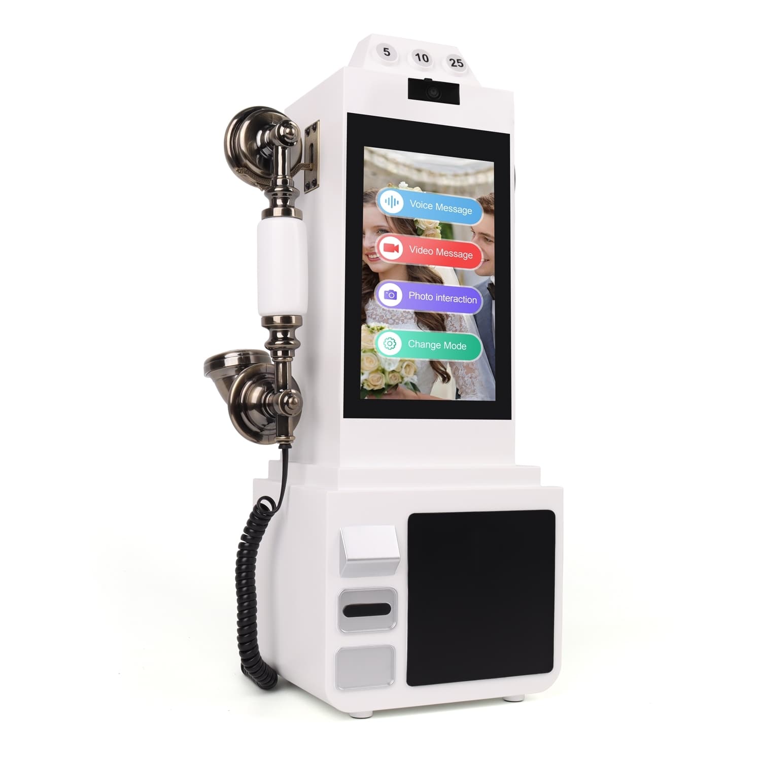 Connected video guestbook phone